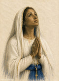Nossa Senhora de Lourdes — o olhar erguido