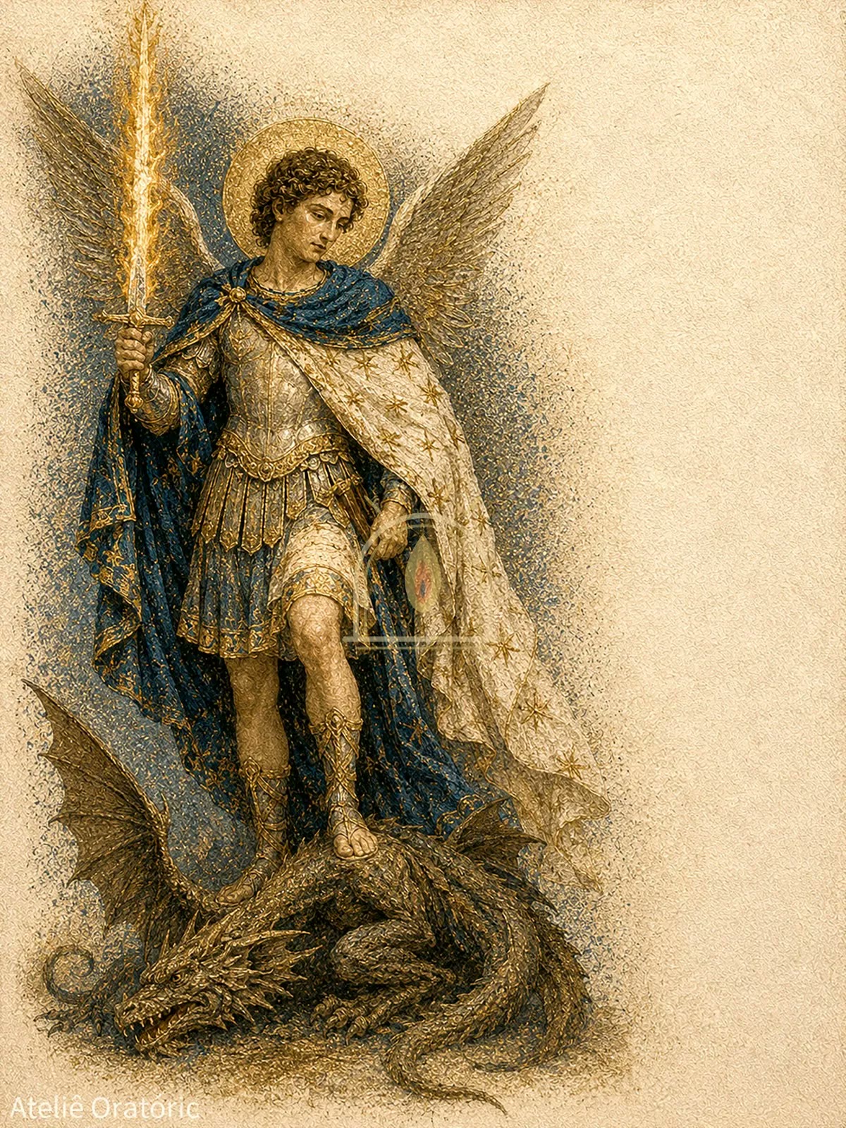 São Miguel Arcanjo — sobre o dragão